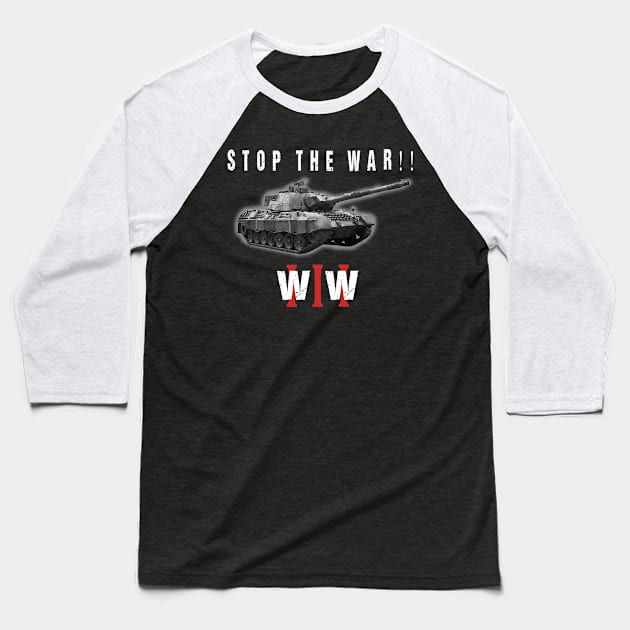 stop the war!! Baseball T-Shirt by alvian